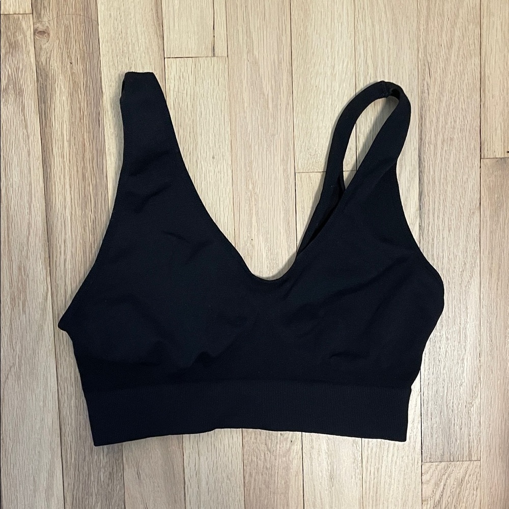 Black Lounge Maternity Bra